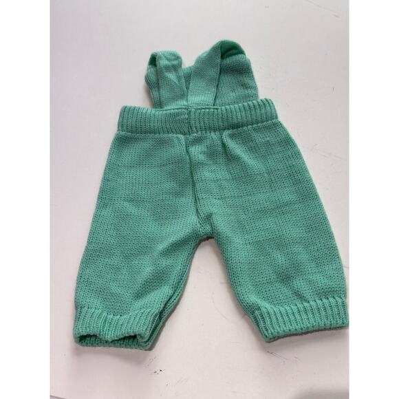 Cabbage Patch Kids Doll Overalls Teal Green OS VTG 1980s Coleco Romper Only - Picture 3 of 3